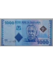 Танзания 1000 шиллингов 2019 UNC